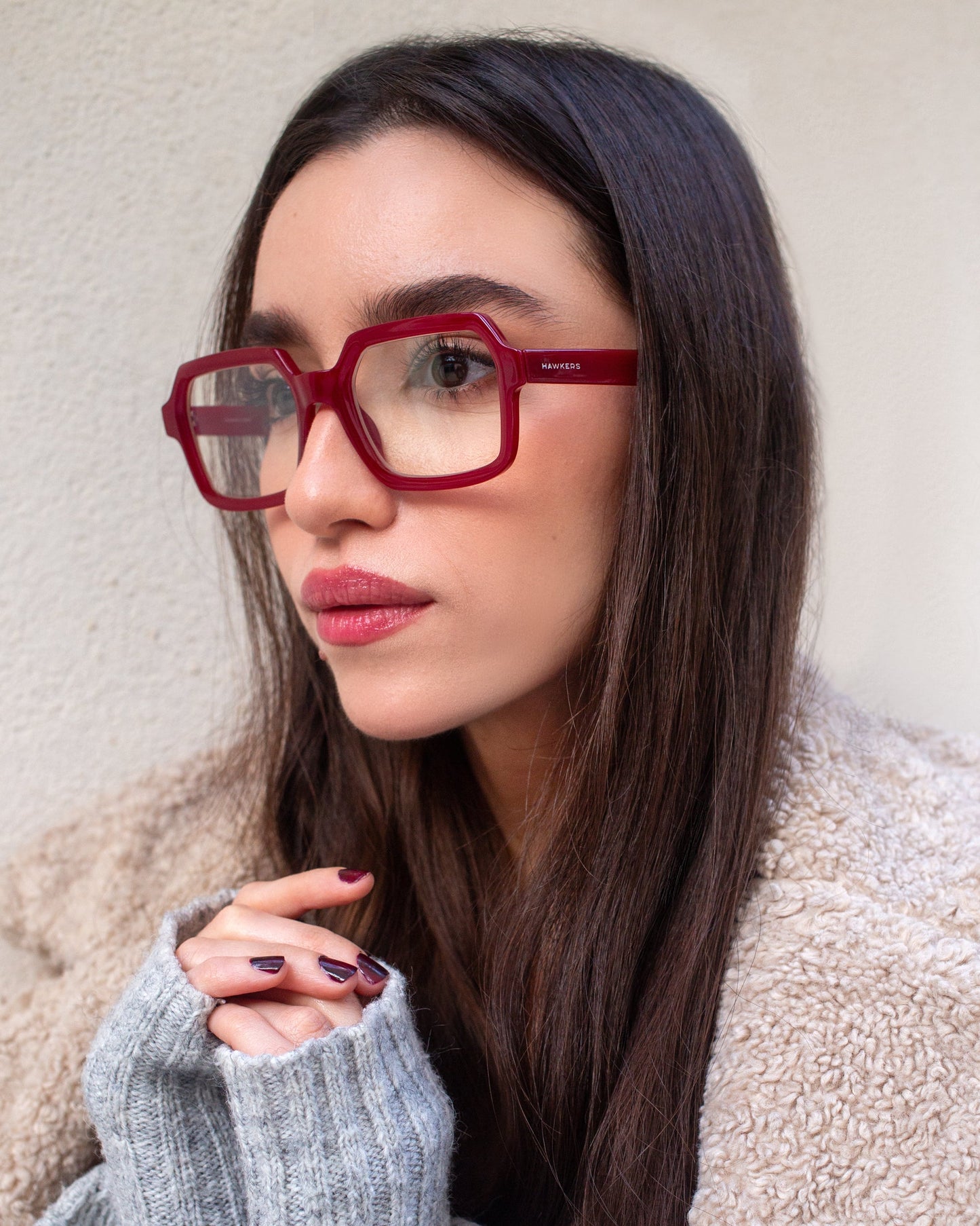 Hawkers Minimal Max Blue Blocks, Rouge Cerise - Nwadri