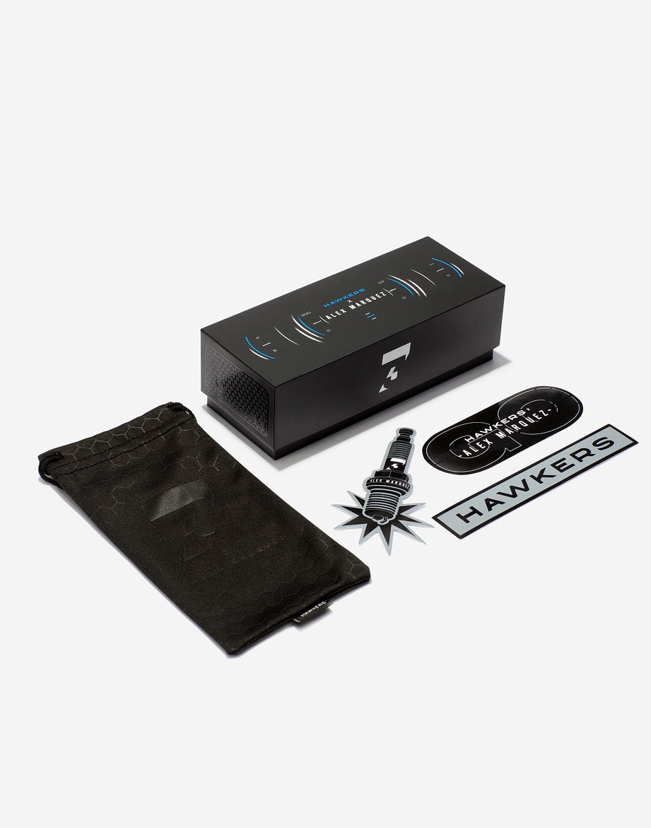 Hawkers X Alex Marquez One LS Metal Carey Bleu Dégradé - Nwadri