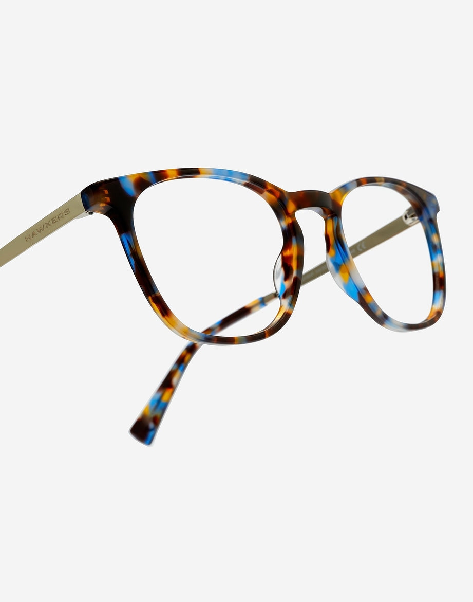 Hawkers x TheGrefg Tibouren Carey Blue Blocks, Écaille Carey - Nwadri