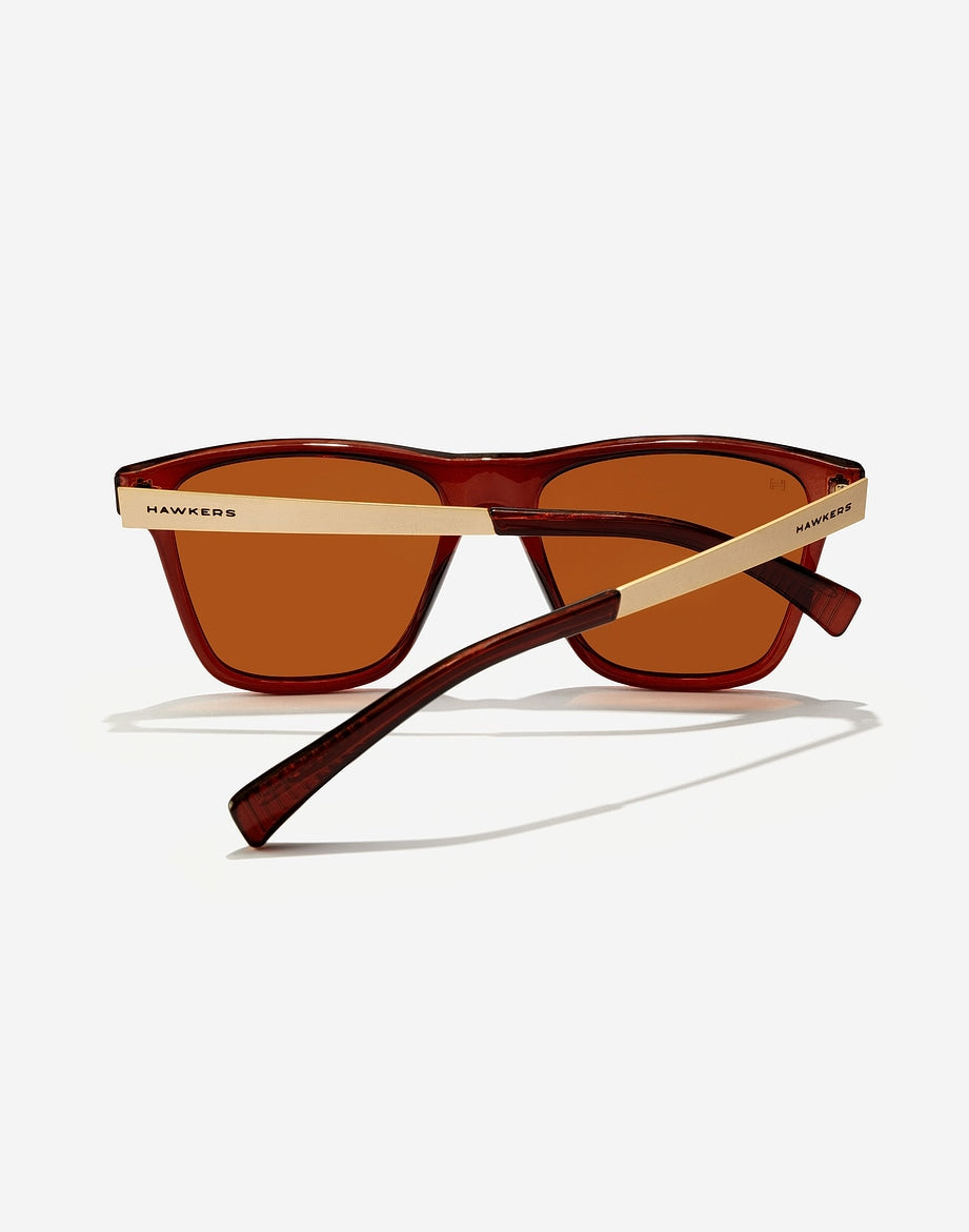 Hawkers One LS Metal Marron Polarisé - Nwadri