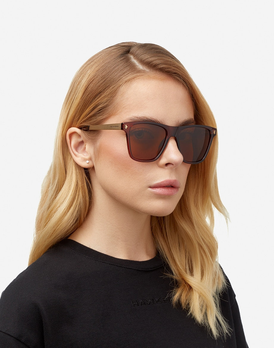 Hawkers One LS Metal Marron Polarisé - Nwadri