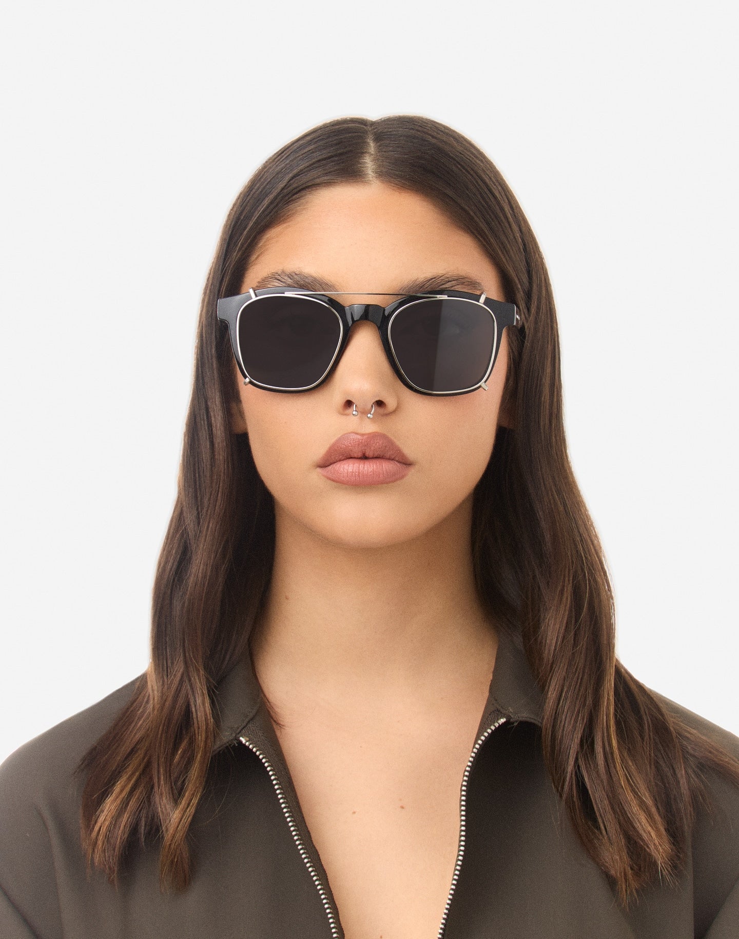 Hawkers- Dot /Noir polarisé clip on Blue Blocks - Nwadri