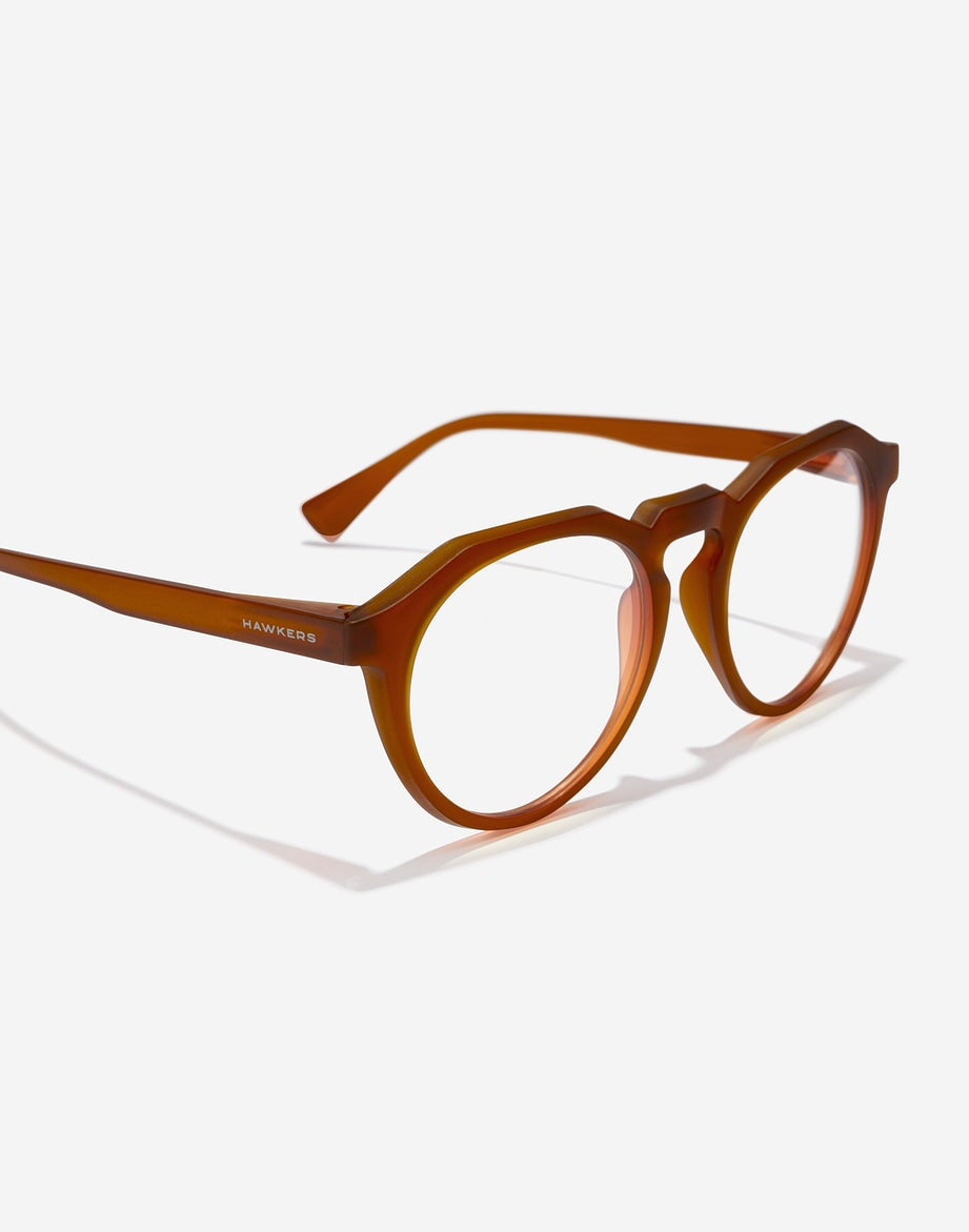 Hawkers Warwick Raw Blue Blocks, Caramel - Nwadri