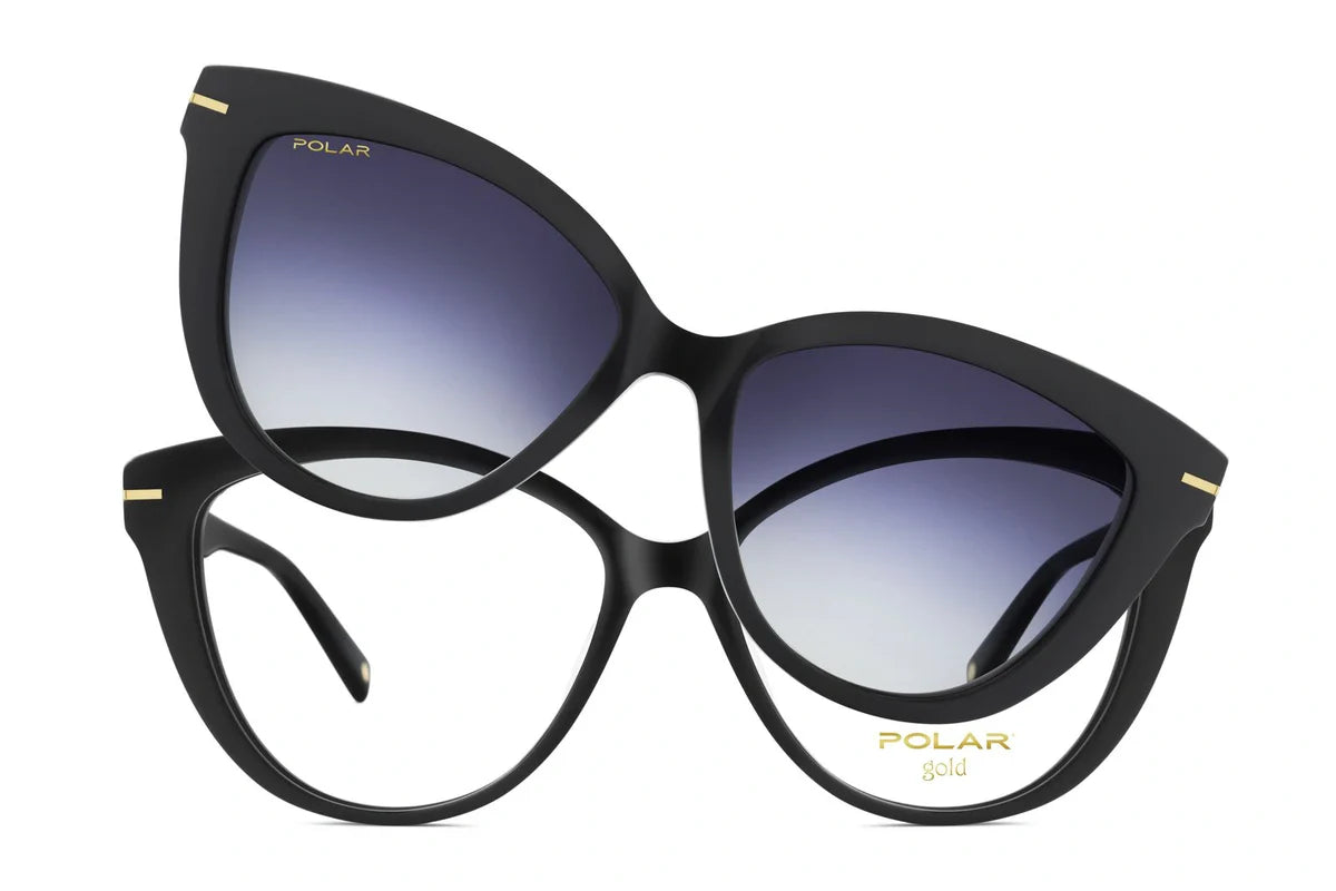 Polar Gold Clip on 04 77 Noir fumé bleu - Nwadri