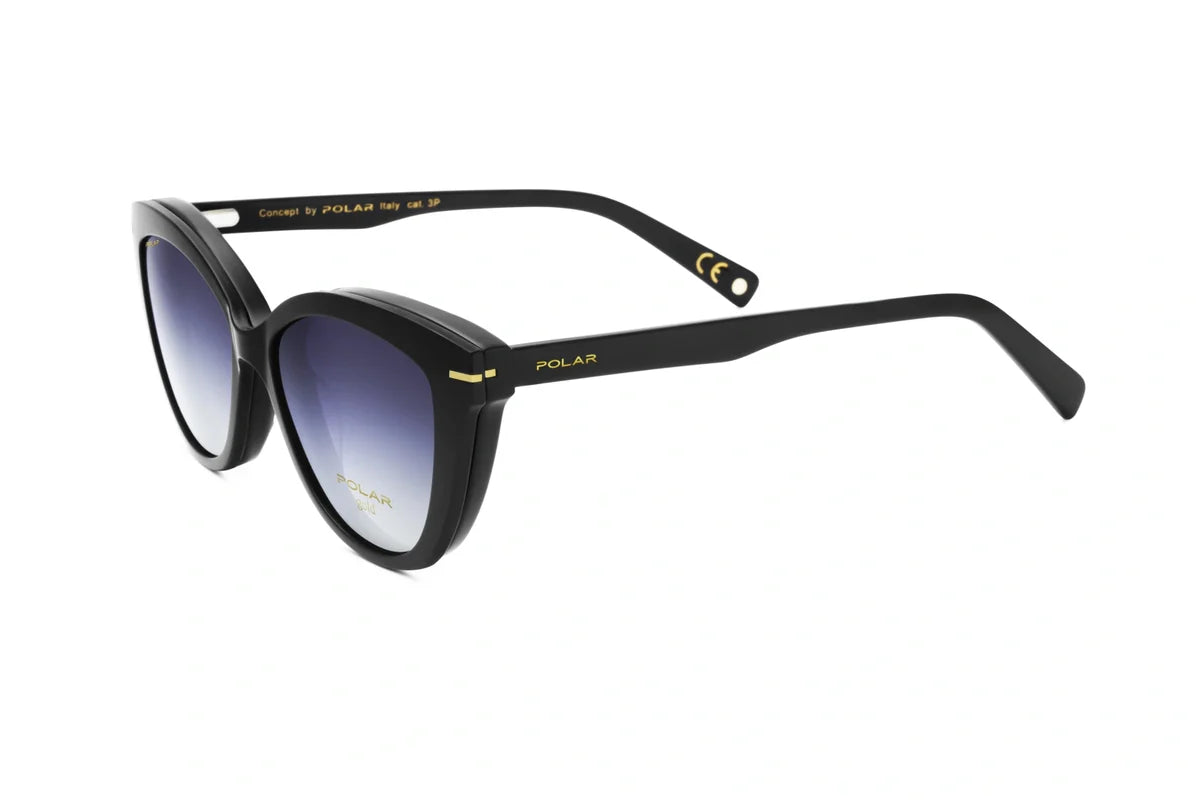 Polar Gold Clip on 04 77 Noir fumé bleu - Nwadri