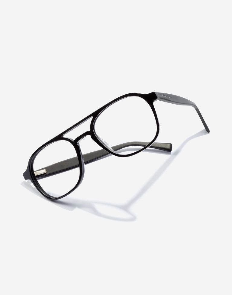 Hawkers Black Hunter Blue Blocks, Noir Brillant - Nwadri