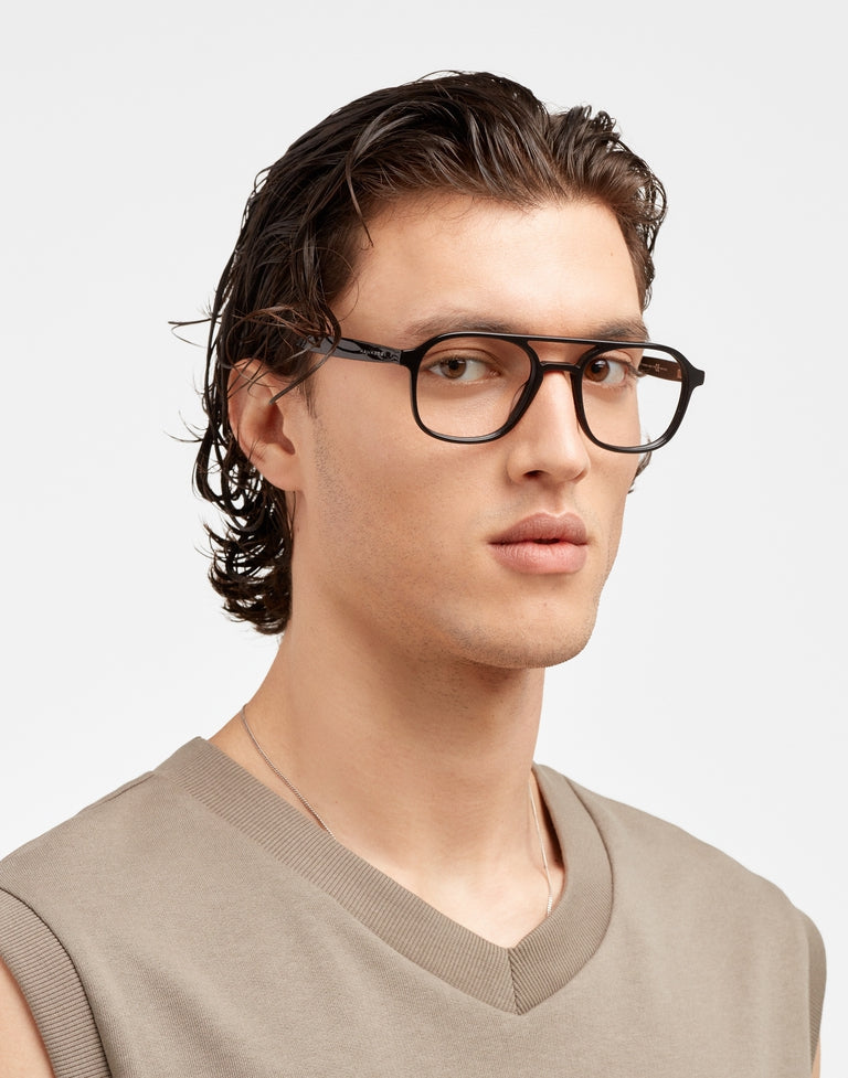 Hawkers Black Hunter Blue Blocks, Noir Brillant - Nwadri
